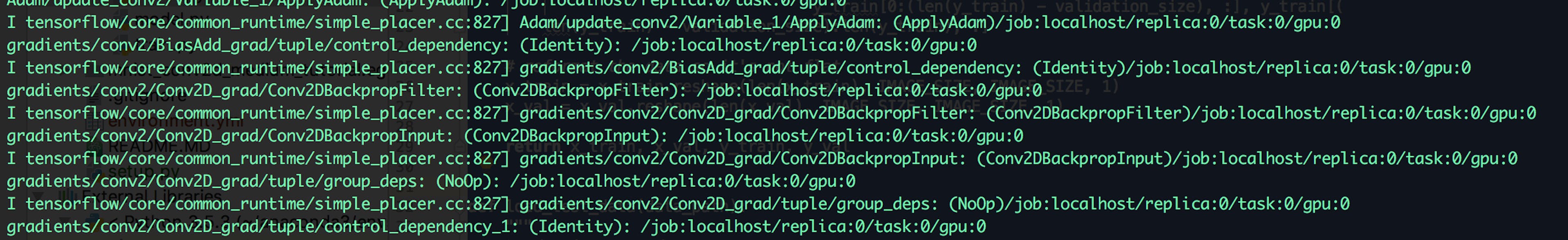 Operations being placed on GPU